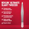Revlon Ultimate Slant Tweezer, Hand-Finished Ultra-Fine Tips for Precise Hair Removal, Perfect for Tweezing The Tiniest Hairs, Made With Stainless Steel, 1 count view 3