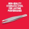 Revlon Ultimate Slant Tweezer, Hand-Finished Ultra-Fine Tips for Precise Hair Removal, Perfect for Tweezing The Tiniest Hairs, Made With Stainless Steel, 1 count view 4