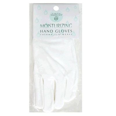 Earth Therapeutics Moisturizing Hand Gloves, 1 pair, White (Pack of 2)