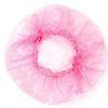 100Pcs Disposable Elastic Plastic Shower Caps Bath Hair Cap for Spa,Home Use,Hotel and Hair Salon (Pink) view 1