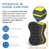 NuDred Hair Sponge for Black Men and Women, Hair Twisting Sponge, Barber Curling Care Tool for Afro, Dreads, Curls, Coils & Twists (Black, Double Sided, Oval, Plastic Handle) view 4