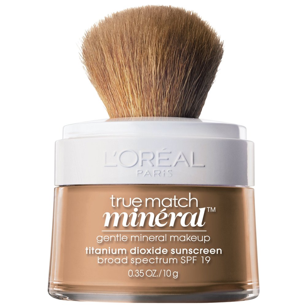 LOral Paris True Match Mineral Loose Powder Foundation, Creamy Natural, 0.35oz