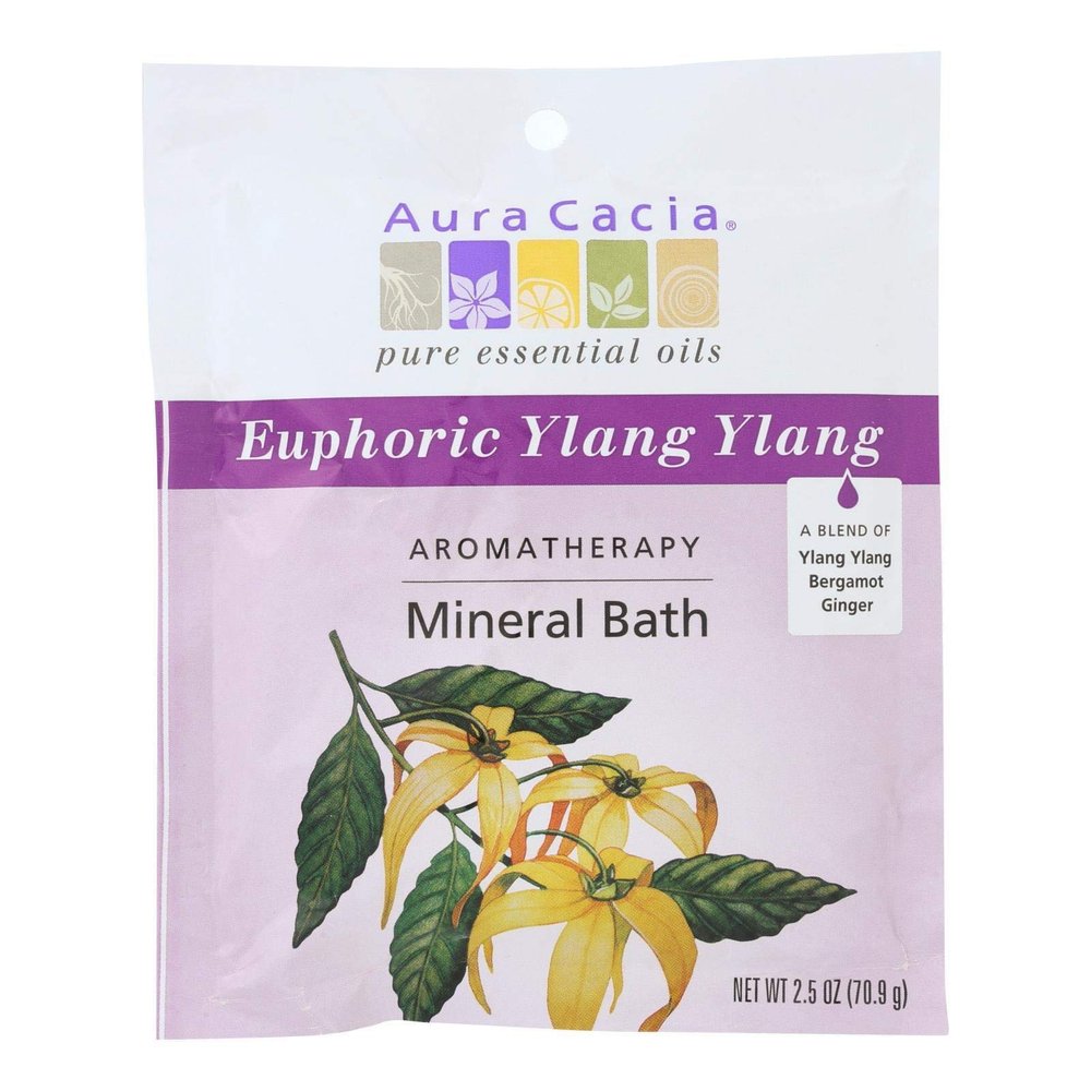 Aura Cacia Mnrl Bath Euphoric Ylang 2.5 Oz