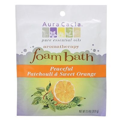 AURA CACIA FOAM BATH,PATCHOULI&ORNG, 2.5 OZ