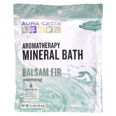 Aura Cacia Bath Mnrl Balsam Fir Warming