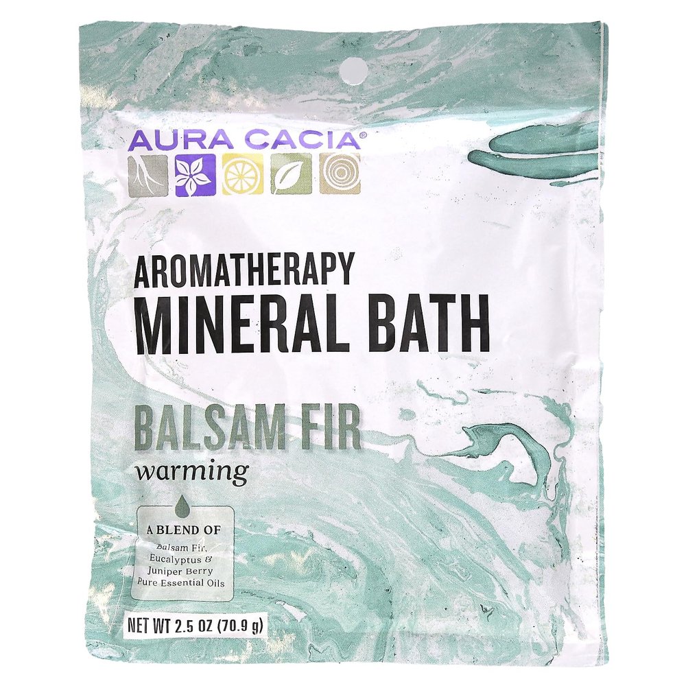 Aura Cacia Bath Mnrl Balsam Fir Warming