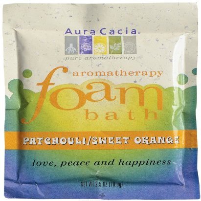 AURA CACIA FOAM BATH,PATCHOULI&ORNG, 2.5 OZ