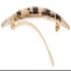 France Luxe Oblong Long and Skinny Barrette - Ivory Tokyo view 3