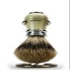 Men Pure Badger Hair Shaving Brush in Ivory Handle with Brush Stand for Wet shavers view 3