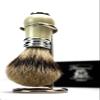 Men Pure Badger Hair Shaving Brush in Ivory Handle with Brush Stand for Wet shavers view 4