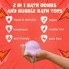 Superhero Bath Bombs for Kids & Boys with Surprise Hero Toys Inside (1 Pack) - Large Bubble Bath Bombs for Boys & Girls - Children Gift & Boys Stocking Stuffers - Fruity Scent, USA Made by Two Sisters view 4