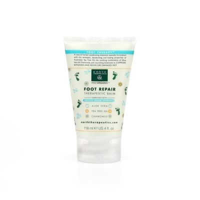Earth Therapeutics Tea Tree Oil Foot Balm  Australian Tea Tree Oil with Aloe Vera & Chamomile  Hydrates, Softens & Conditions Dry Cracked Feet, Heel & Calluses  Soothe Irritated Skin ~ 4 Oz