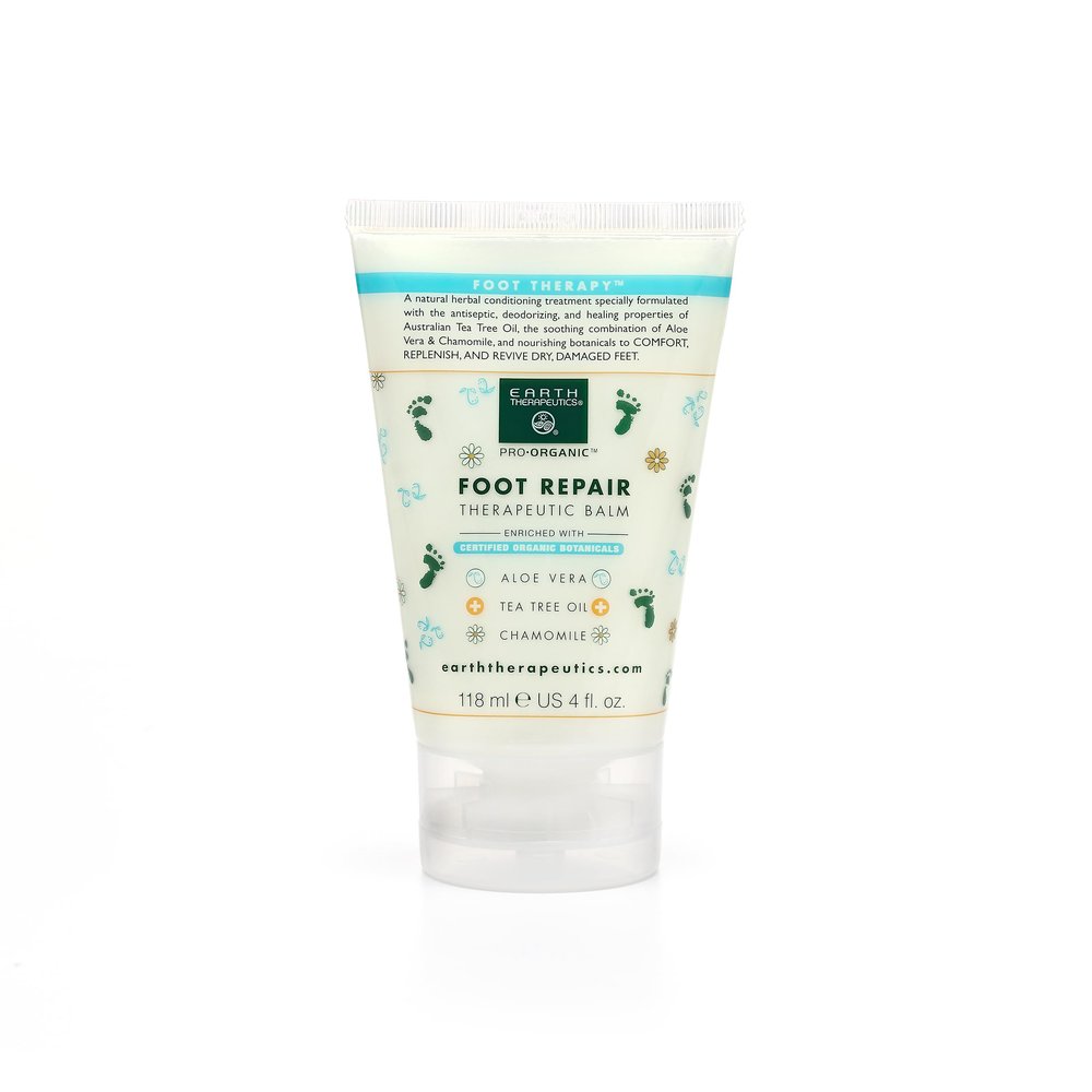 Earth Therapeutics Tea Tree Oil Foot Balm  Australian Tea Tree Oil with Aloe Vera & Chamomile  Hydrates, Softens & Conditions Dry Cracked Feet, Heel & Calluses  Soothe Irritated Skin ~ 4 Oz