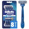 Gillette Sensor3 Comfort Disposable Razors for Men, 8 Count, Lubrastrip Glides Easily Over Your Skin view 1