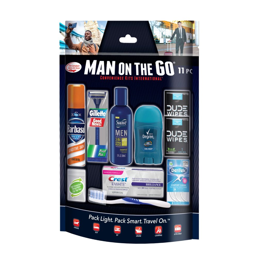 Convenience Kits International Mens On The Go MAN OTG 11PC FOIL BAG