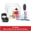 Cableinthebay TSA Approved Clear Travel Toiletry Bag-Quart Sized with Zipper-Airport Airline Compliant Bag/Bottles-Men's/Women's 3-1-1 Kit+Travel (2 PACK) view 3