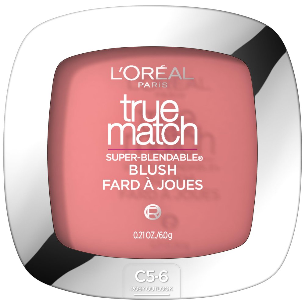 LOral Paris True Match Super-Blendable Powder Blush, Rosy Outlook, 0.21 Oz (Packaging May Vary)