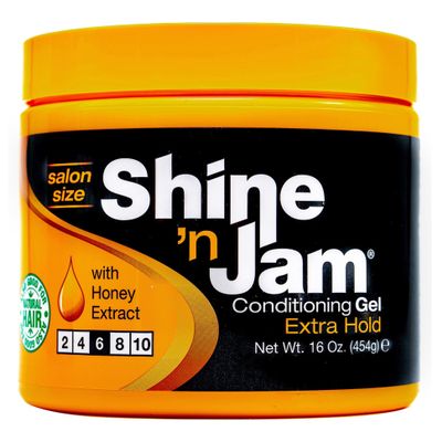 Shine 'n Jam Conditioning Gel Extra Hold for Braids, Twists, and Frizz Control
