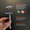 VIKINGS BLADE Double Edge Safety Razor for Men + 5 Swedish Steel Blades + Luxury Case. Smooth, Reusable, Eco-Friendly (The Chieftain) view 4