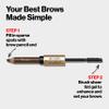 Revlon Eyebrow Gel & Pencil, ColorStay Brow Fantasy 2-in-1 Eye Makeup, Longwearing with Precision Tip, 104 Dark Blonde, 0.04 Oz view 3