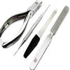 4 Piece Manicure and Pedicure Set. Made from 100% Stainless Steel with Crome Finishing Perfectly Suitable for All Types of Nails view 1
