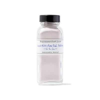 Farmaesthetics Sweet Milk and Rose Petal Facial Exfoliate (4 oz) | Ethically Sourced Sustainable Beauty | Clean, All Natural, Small Batch Skincare
