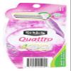 Schick Quattro Womens Disposable Razors for Sensitive Skin, 3 Count, Pack of 2 view 3