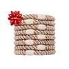 Blonde Hair Ties for Thick Hair, Grab & Go Ponytail Holders, 8 Pack, Camel, Thick No-Crease Bands with Strong Hold, Damage-Free Design, Warm Neutral Finish | L. Erickson view 1