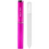 Nail Tek Crystal File - Glass Nail File with Case, Durable and Gentle for Healthy Nails and Cuticles - Travel-Friendly Design, Fuchsia, Medium 5" view 1