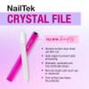 Nail Tek Crystal File - Glass Nail File with Case, Durable and Gentle for Healthy Nails and Cuticles - Travel-Friendly Design, Fuchsia, Medium 5" view 3