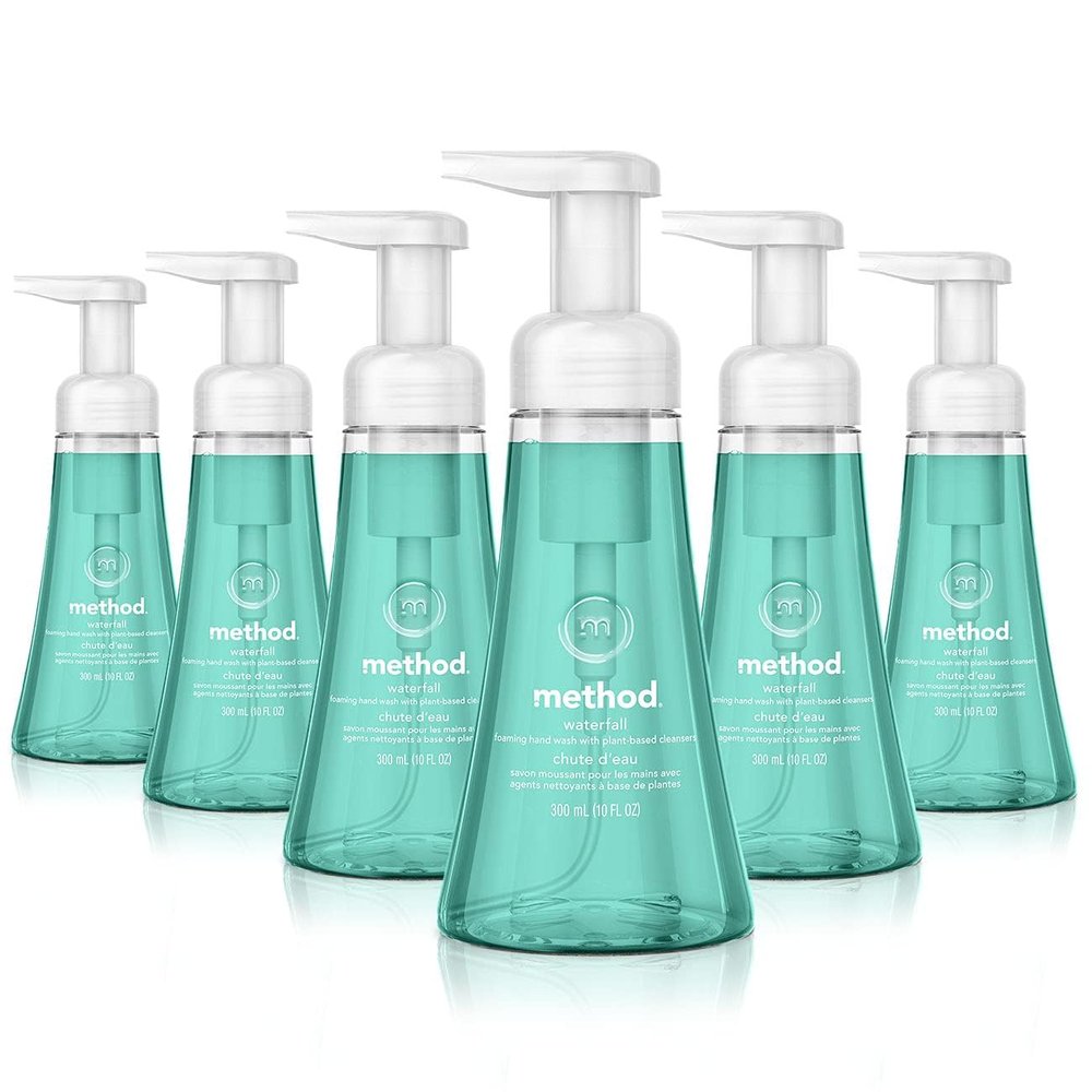 Method Foaming Hand Soap, Waterfall, Paraben and Phthalate Free, 10 fl oz (Pack of 6)