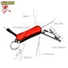 Munkees 6-Function Manicure Keychain Multi-Tool, Nail File, Fingernail Clippers, Scissors, Knife, Tweezers, Cuticle Pusher, Trimmer, Remover, Mini Portable Pocket Key Ring Gift view 2