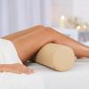 EarthLite Massage Bolster Pillow Full Round  Durable, Easy to Clean 100% PU Upholstery incl. Strap Handle/Professional Quality CFC-Free/Back Pain Relief, Latte view 2