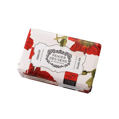 Panier des Sens The Authentic Shea Butter Soap, Red Poppies, 7 Ounce