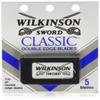 Wilkinson Sword Classic Stainless Steel Double Edge Razor Blades 5 Count (Pack of 20) view 1
