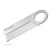 Airisland Stainless Steel Keychain Comb Small Pocket Comb Mini Anti-static Beard Mustache Comb 3.15 inches view 1