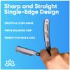 Equinox Professional Straight Edge Razor with 100 Single Derby Blades 100% Stainless Steel Razor and Blades - Close Shaving Men's Manual Shaver - Disposable Blades -Barber Straight Razor Kit - Black view 4