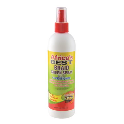 Africa's Best Braid Sheen Spray With Conditioner, 12 Ounce, Green, 1-102-12-1243-01
