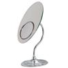 Zadro Oval Tri-Optics Beveled Pedestal Mirror, Chrome, OVL37 view 1