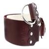 West Coast Shaving 3" Strop, Latigo Leather and Linen, Mahogany view 1