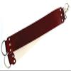 West Coast Shaving 3" Strop, Latigo Leather and Linen, Mahogany view 3
