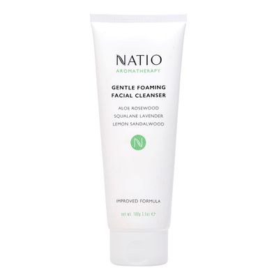 Natio Australia Aromatherapy Gentle Foaming Facial Cleanser, 3.5 oz - Face Cleanser with Aloe Vera - Face Wash for Moisture Balance for All Skin Types