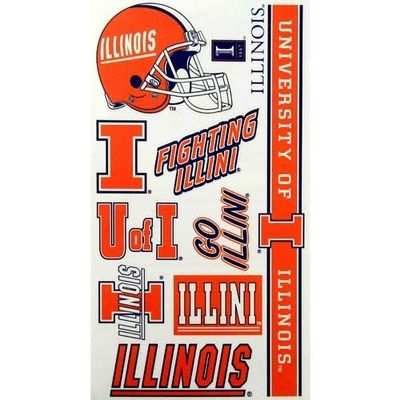 Illinois Fighting Illini Temporary Tattoos-