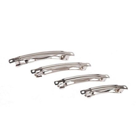 Package of 12 - 70mm Metal Hair Barrettes