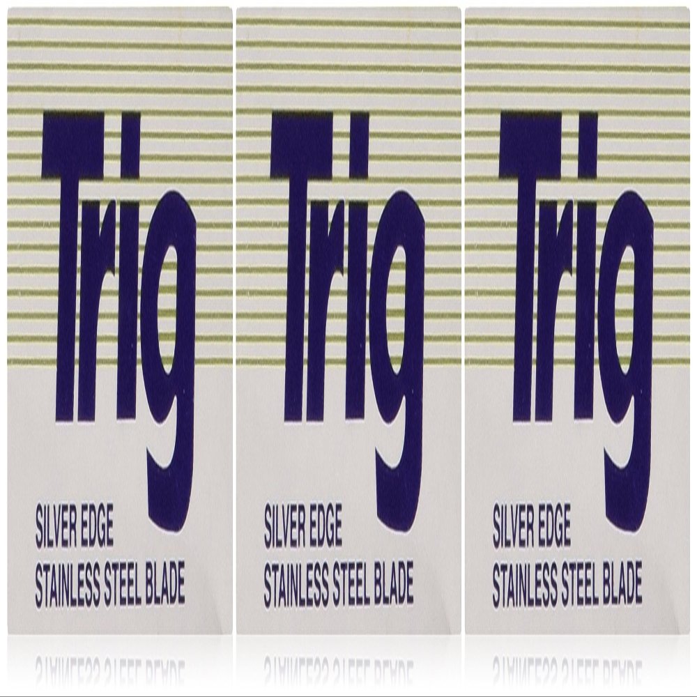 Trig Silver Edge Stainless Double Edge Razor Blades - 30 Ct