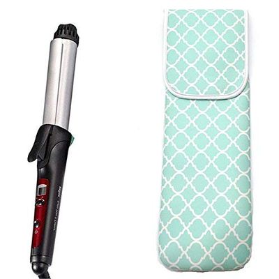 ALEIFLE Curling Iron Travel case, Water-Resistant Curling Wand Travel Cover Case Pouch Women's Storage Bag