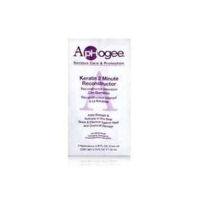 APHOGEE Intensive Two Minute Keratin Reconstructor Restores Softness & Elasticity & Repairs Damaged Hair 0.35oz/10ml (Quantity: 2 Applications)