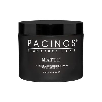 Pacinos Matte Hair Paste - Firm Hold, No Shine, Sculpting & Styling Wax, Long Lasting Definition & Texture, No Flakes, All Hair Types, 4 fl. oz.