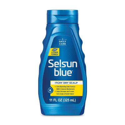Selsun Blue Itchy Dry Scalp Anti-Dandruff Shampoo, 11 fl. oz., Extra-Hydrating Formula, Pyrithione Zinc 1%
