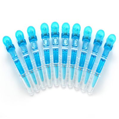 10pcs/set Multicolor Croc Clips Transparent Plastic Hairdresser Clip Hair Styling Sectioning Barrettes Non Slip Alligator Clip Salon DIY Accessories Hairpins for Women and Girls(10pcs-Blue)